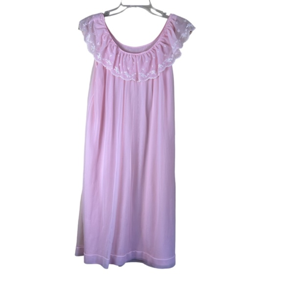Vintage Women’s Pink Nightgown and Robe lined size M - Picture 3 of 14